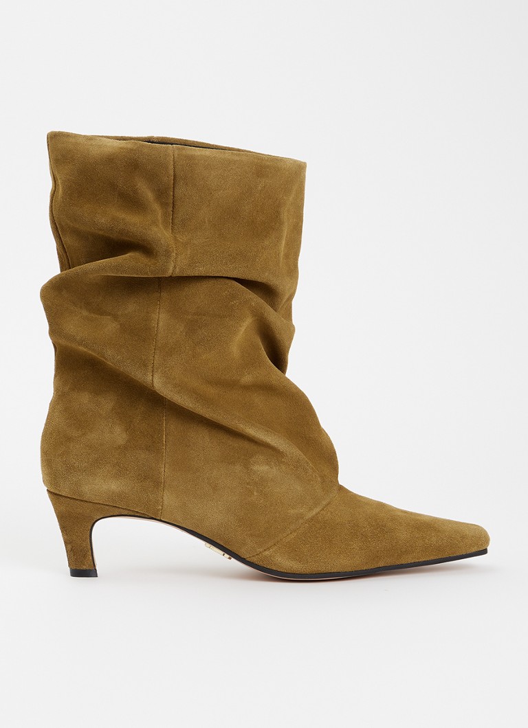 Steve Madden Dames Vexa enkellaarsje van suède in de kleur Camel, maat: 36