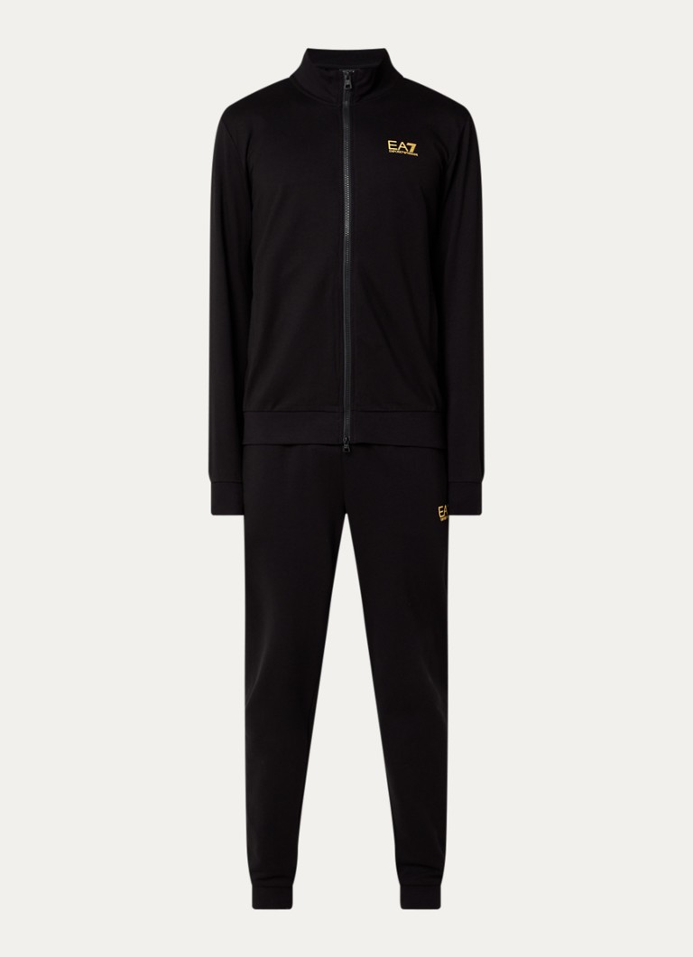 Armani Heren Trainingspak met steekzakken en logo in de kleur Zwart