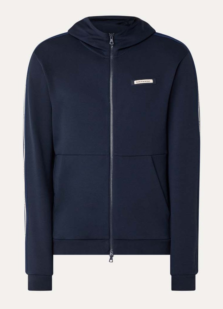 Armani Heren Sweatvest met logo in de kleur Armani blue / blauw