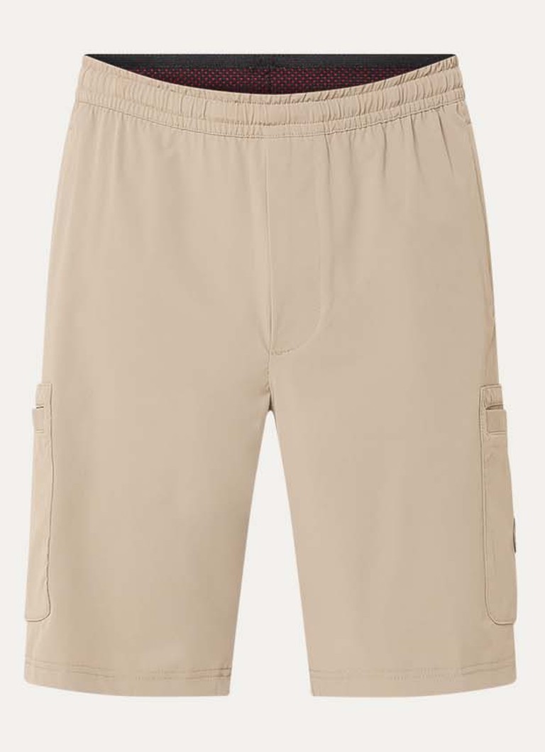 Armani Heren Straight fit korte broek met steekzakken in de kleur Beige