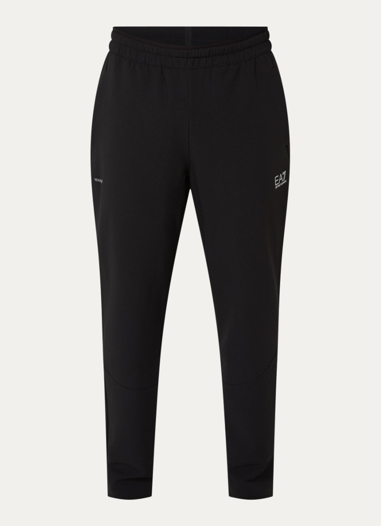 Armani Heren Slim fit joggingbroek met logo en steekzakken in de kleur Zwart