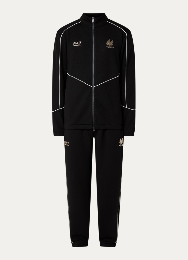 Armani Heren Trainingspak met steekzakken en logo in de kleur Zwart