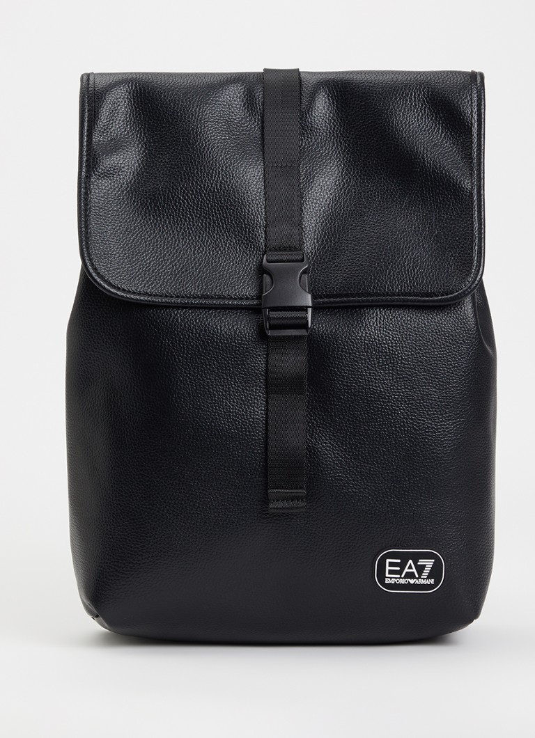 Armani Heren Rugzak met 13 inch laptopvak in de kleur Zwart