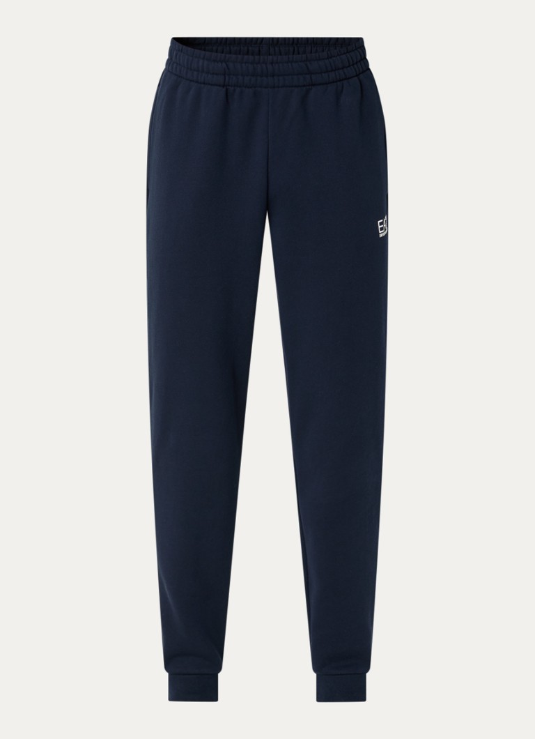 Armani Heren Tapered fit joggingbroek met steekzakken in de kleur Donkerblauw