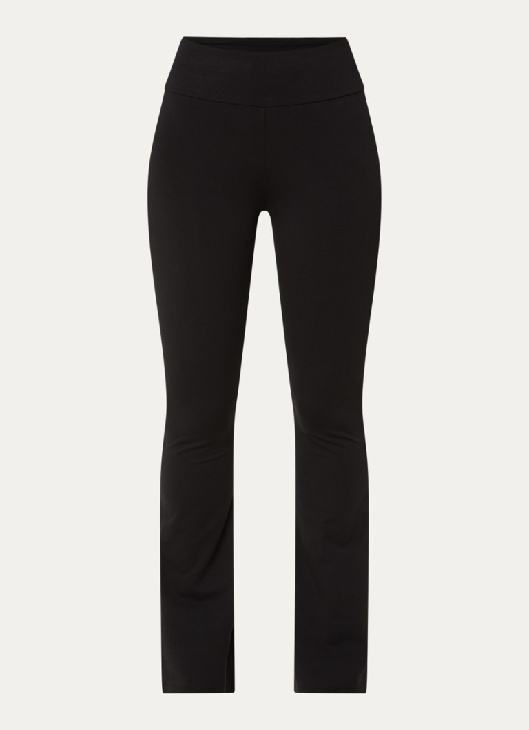 Armani Dames High waist trainingslegging met logo in de kleur Zwart