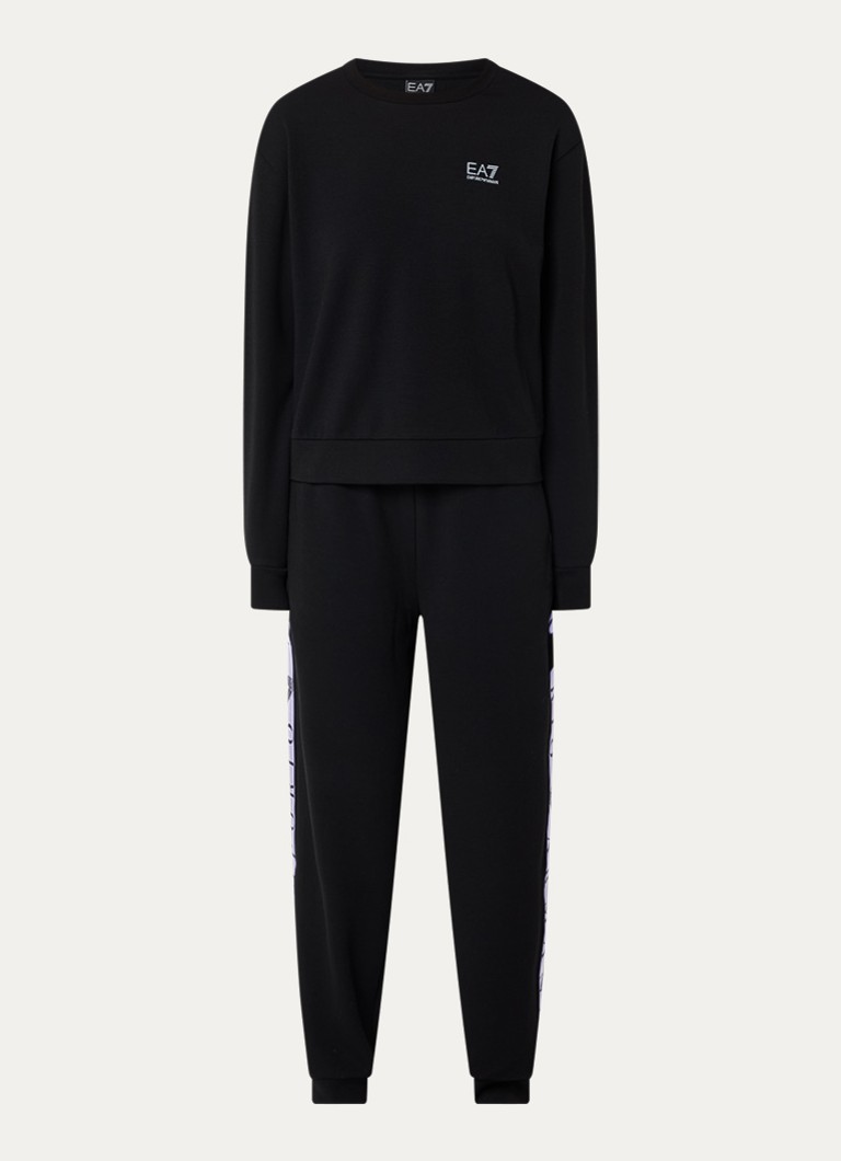 Armani Dames Trainingspak met steekzakken en logo in de kleur Zwart