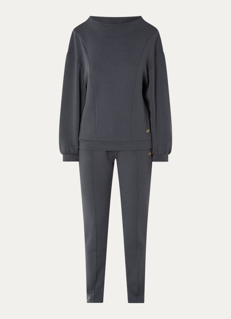 Armani Dames Trainingspak met steekzakken in de kleur Donkergrijs