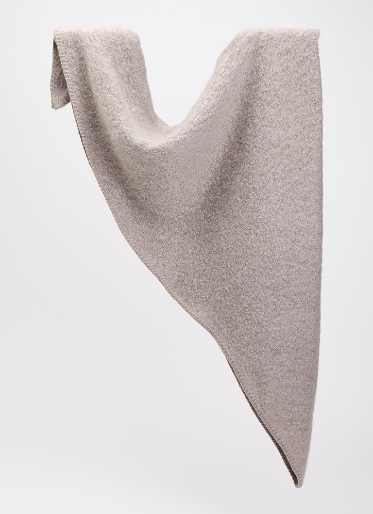 OPUS Dames Amadsi sjaal 210 x 110 cm in de kleur Middengrijs, maat: ONE SIZE