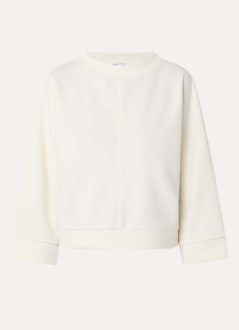 OPUS Dames Gitani sweater met boothals in de kleur Gebroken wit, maat: 38