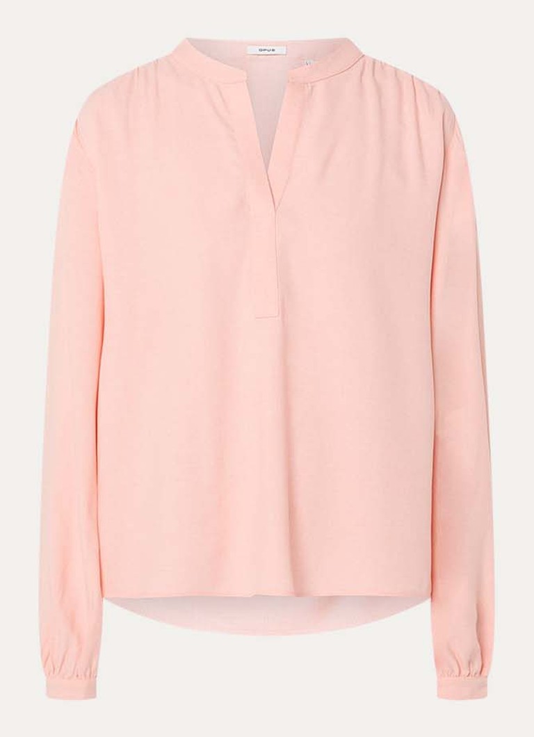 OPUS Dames Flanora tuniek met V-hals in de kleur Lichtroze, maat: 44