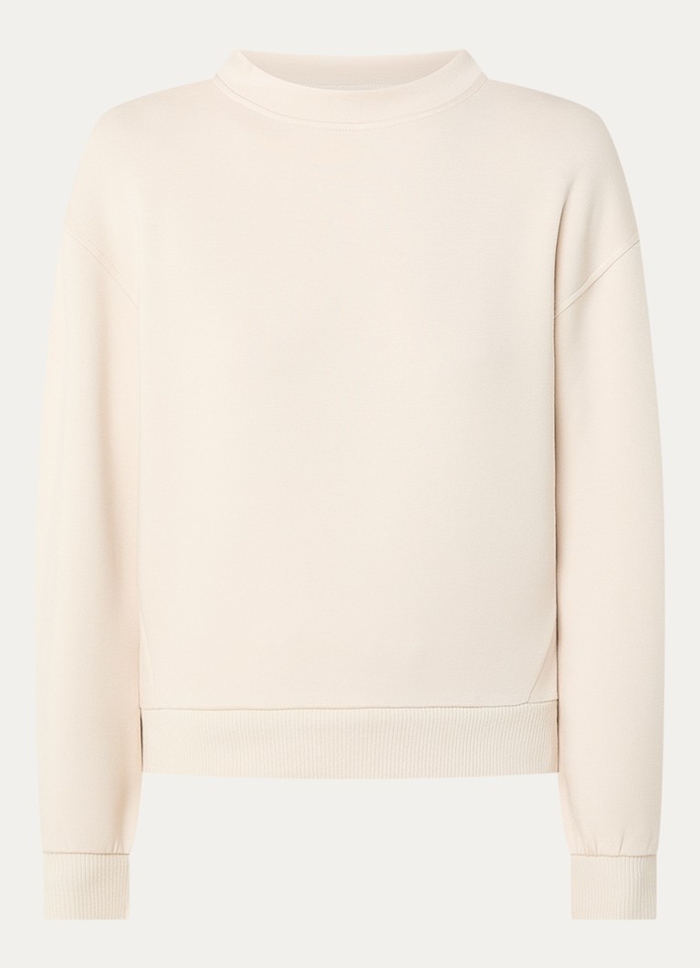 OPUS Dames Gaikito sweater met ronde hals in de kleur Naturel, maat: 42