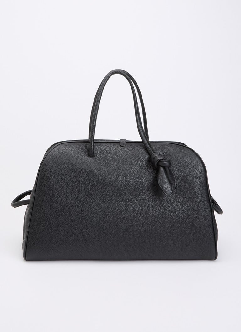 Jacquemus Dames Le Grand Turismo schoudertas van kalfsleer in de kleur Zwart, maat: One Size