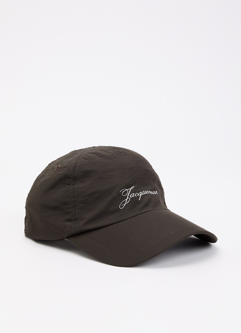 Jacquemus Dames De Baluchon pet met logoborduring in de kleur Donkerbruin, maat: 60