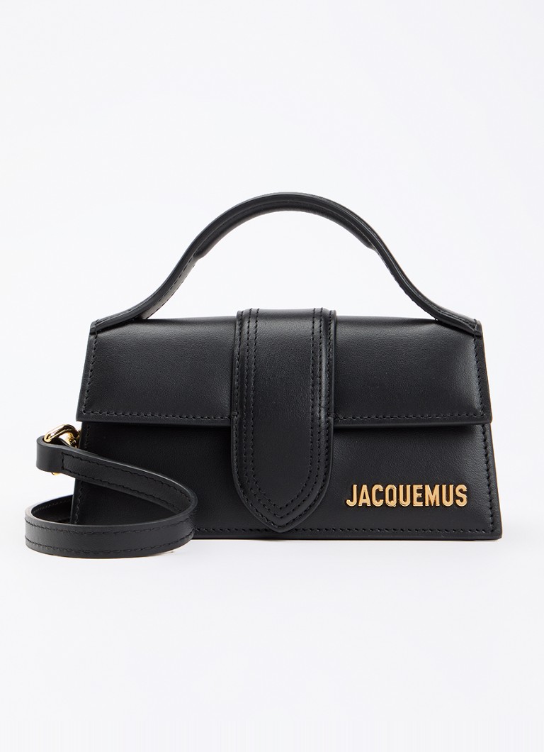 Jacquemus Dames Le Bambino handtas van leer met afneembare schouderriem in de kleur Zwart, maat: O/S