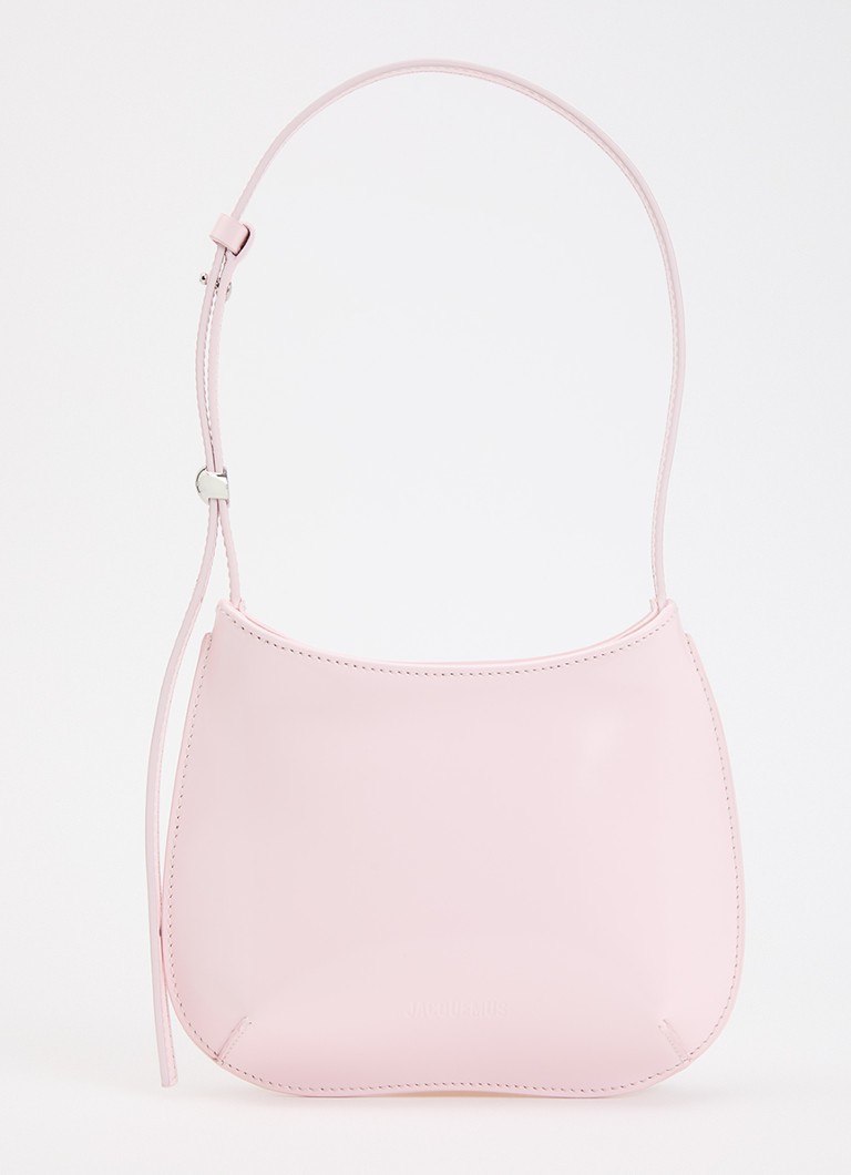 Jacquemus Dames Le Petit Bisou schoudertas van leer in de kleur Lichtroze, maat: O/S
