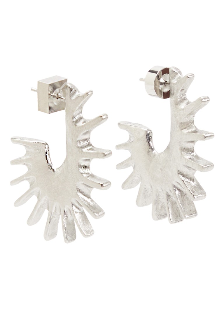 Jacquemus Dames Les Boucles oorstekers in de kleur Zilver, maat: o/s