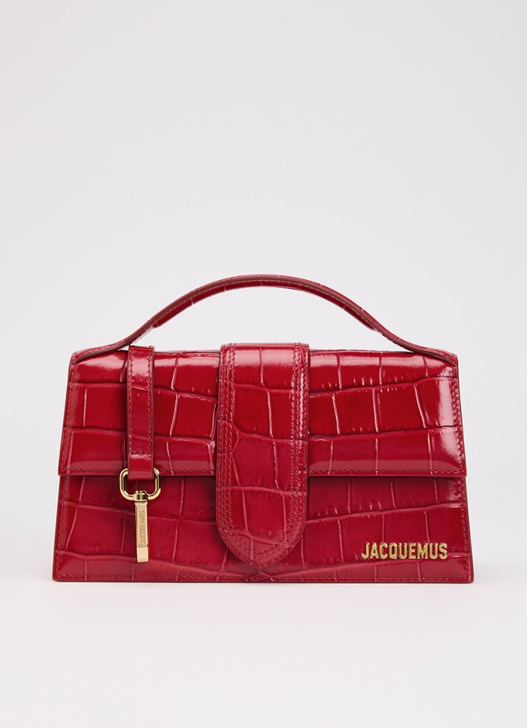 Jacquemus Dames Le Grand Bambino handtas van kalfsleer met afneembare schouderriem