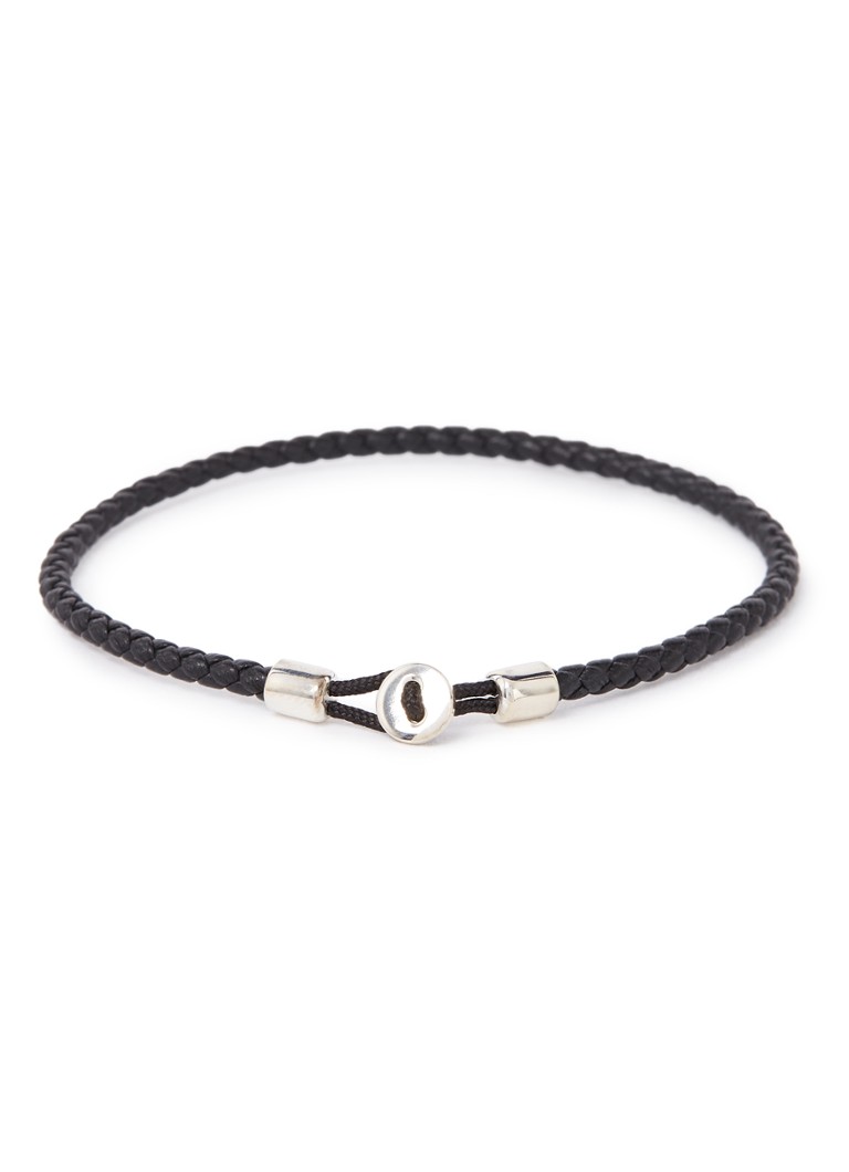 Miansai Heren Nexus armband van leer in de kleur Zwart, maat: L