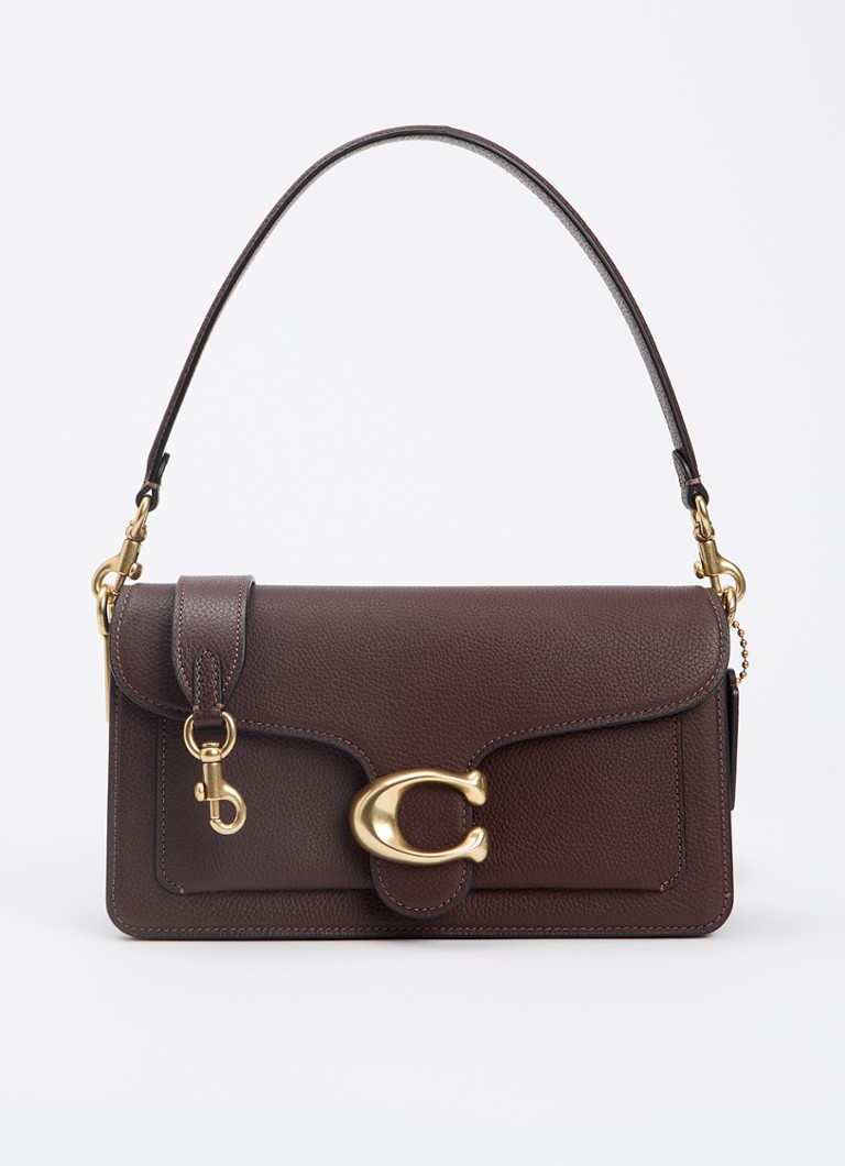 Coach Dames Tabby 26 schoudertas van leer met afneembare schouderriem in de kleur Donkerbruin, maat: 1SZ