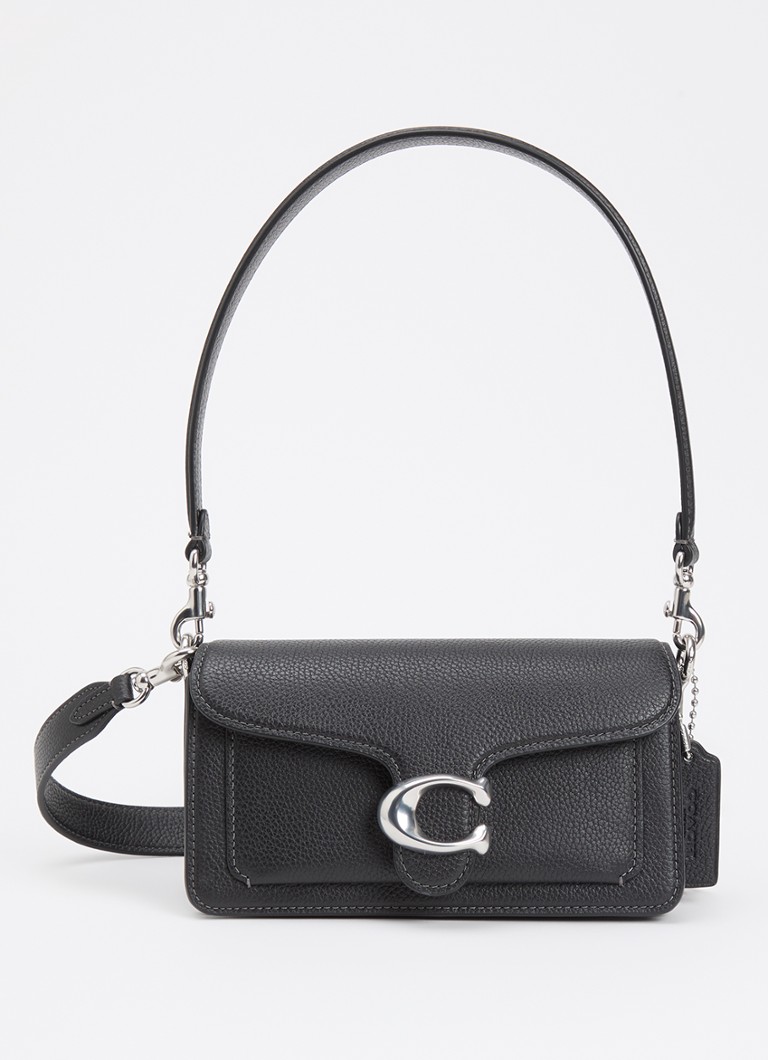 Coach Dames Tabby 20 schoudertas van leer met afneembare schouderriem in de kleur Zwart, maat: 1SZ