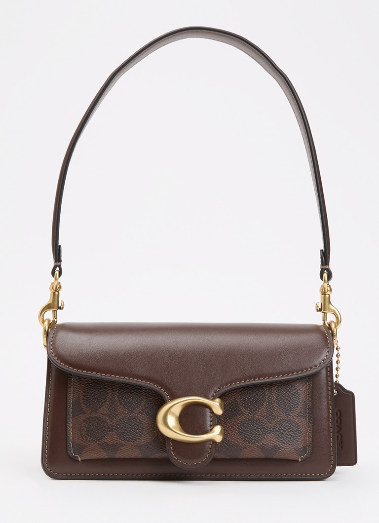 Coach Dames Tabby 20 schoudertas van kalfsleer met afneembare schouderriem in de kleur Donkerbruin, maat: 1SZ