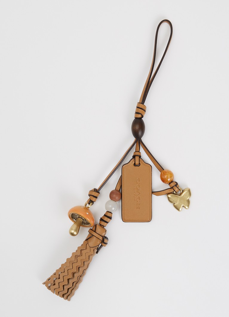 Coach Dames Mush Heritage tasbedel van leer in de kleur Lichtbruin, maat: 1SZ