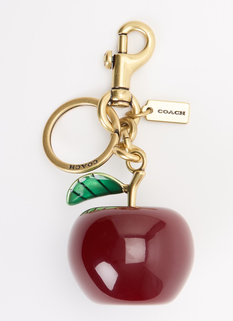 Coach Dames Apple tasbedel in de kleur Rood, maat: 1SZ