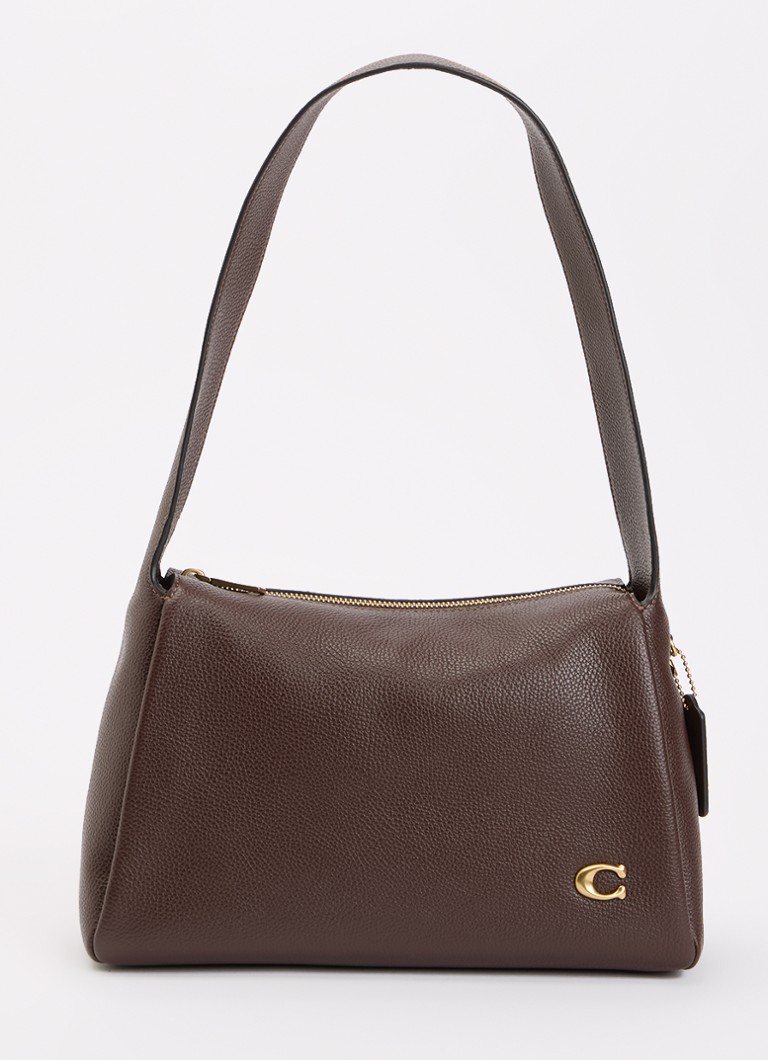 Coach Dames Lola schoudertas van leer in de kleur Bruin, maat: one size