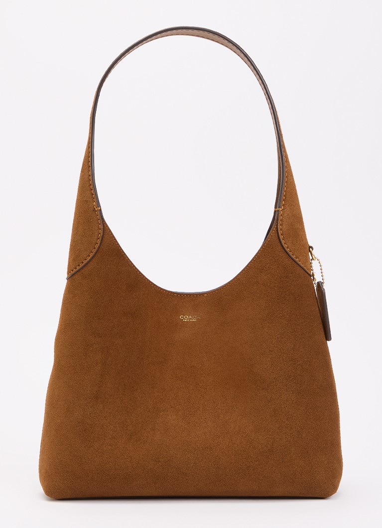 Coach Dames Brooklyn 28 schoudertas van suède in de kleur Cognac, maat: one size