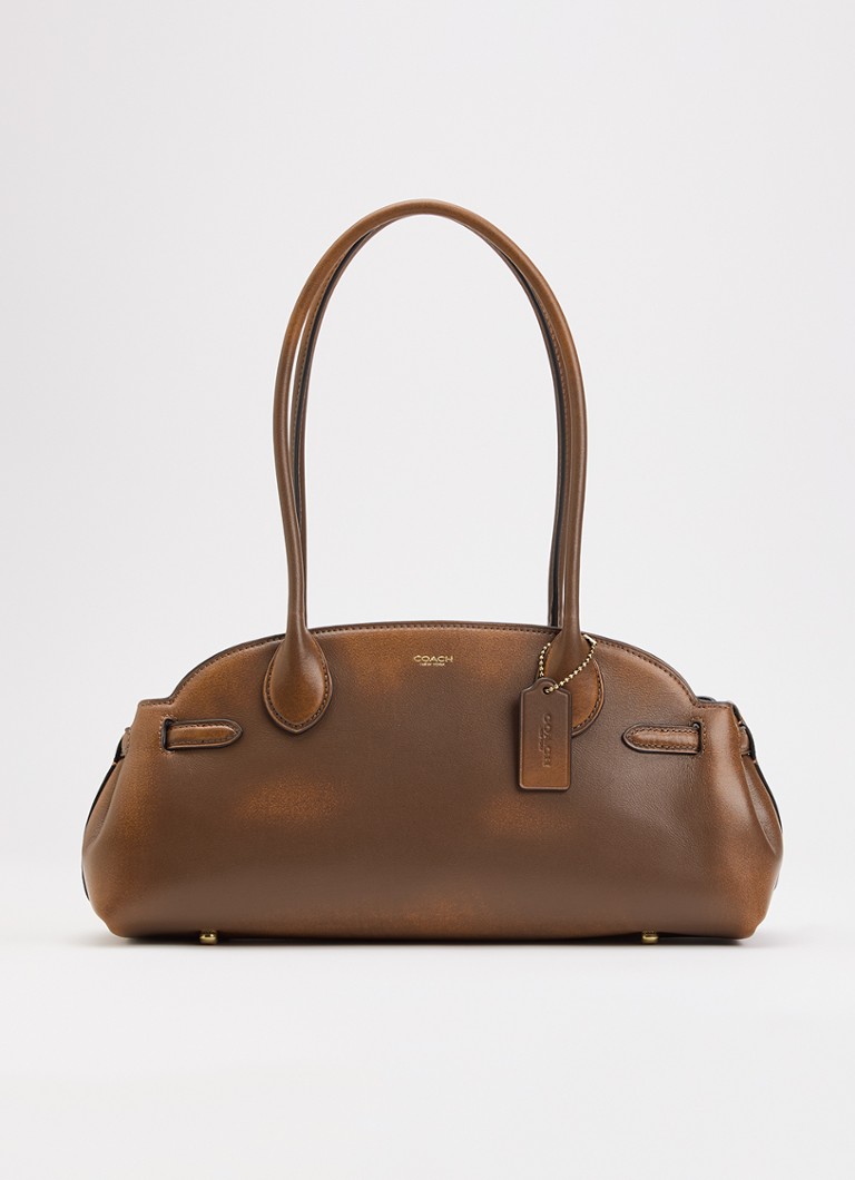 Coach Dames Empire 34 schoudertas van leer in de kleur Bruin, maat: 1SZ