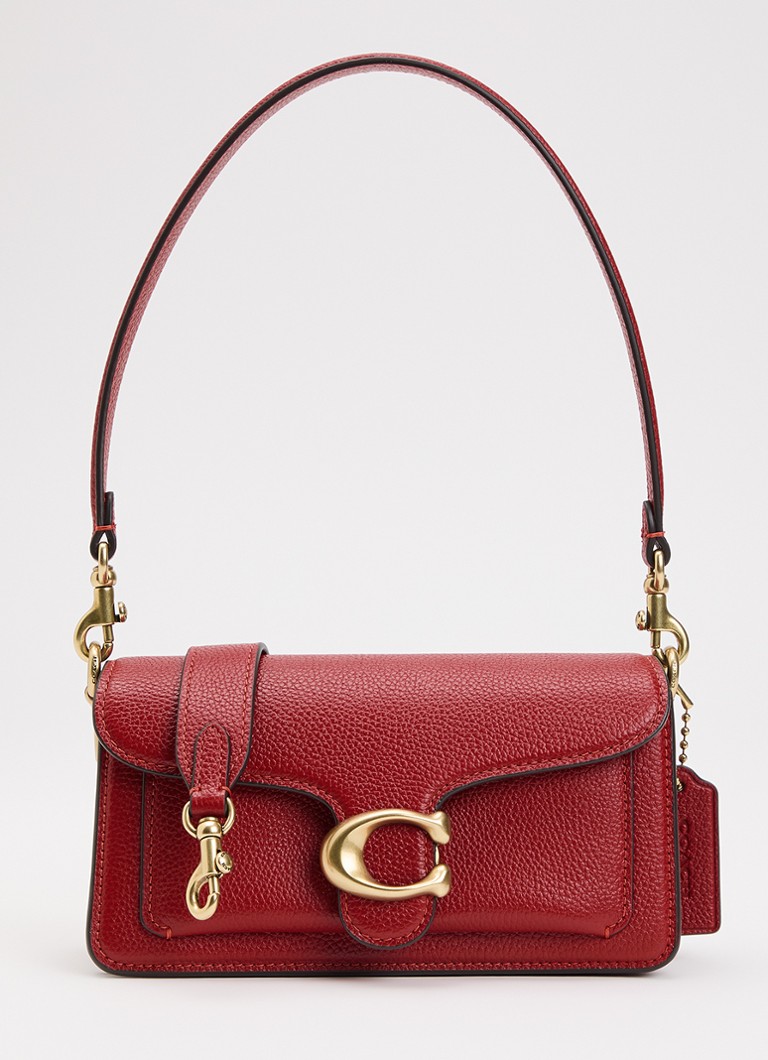 Coach Dames Tabby 20 schoudertas van leer met afneembare schouderriem in de kleur Rood, maat: 1SZ