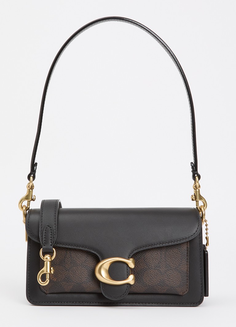 Coach Dames Tabby 20 schoudertas van leer met afneembare schouderriem in de kleur Zwart, maat: 1SZ