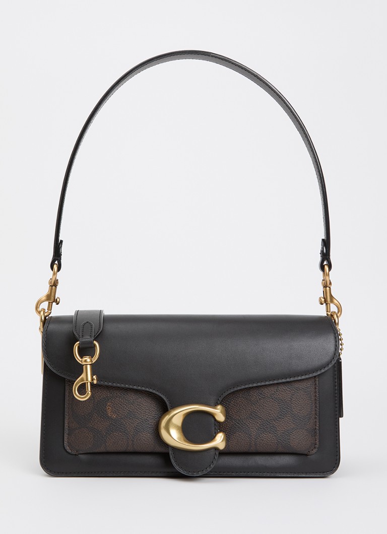 Coach Dames Tabby 26 schoudertas van leer met afneembare schouderriem in de kleur Zwart, maat: 1SZ