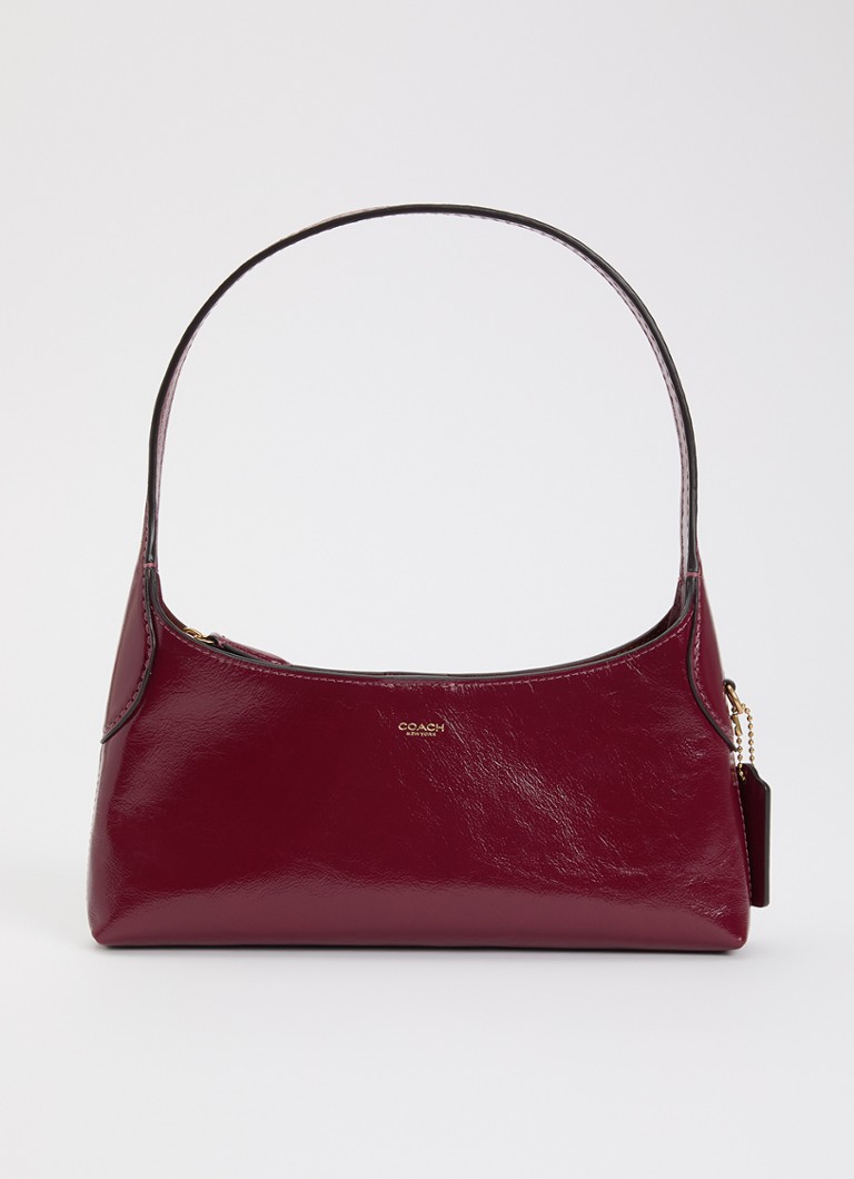 Coach Dames Brooklyn 26 schoudertas van lakleer in de kleur Cranberryrood, maat: 1SZ