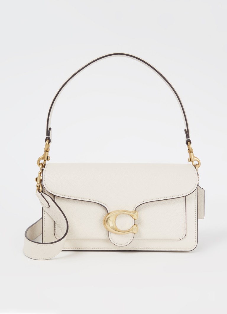 Coach Dames Tabby 26 schoudertas van leer in de kleur Creme, maat: ONE SIZE