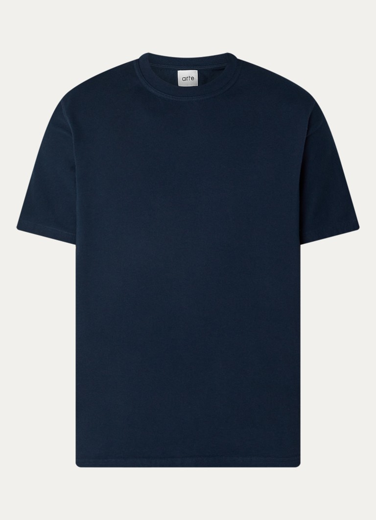 Arte Antwerp Heren T-shirt met backprint in de kleur Blauw, maat: XXL