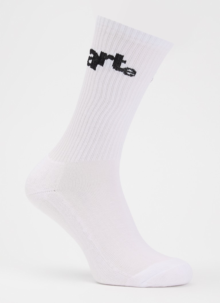 Arte Antwerp Heren Big Logo sportsokken in katoenblend in de kleur Wit, maat: OS