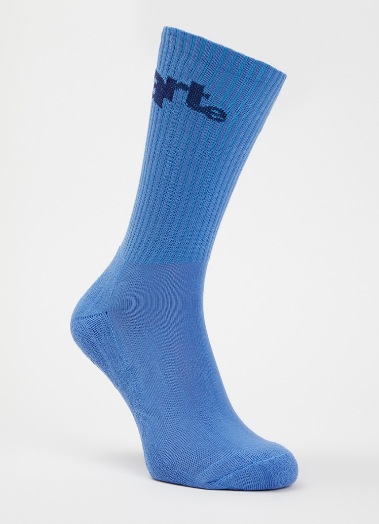 Arte Antwerp Heren Big Logo sportsokken in katoenblend in de kleur Blauw, maat: OS