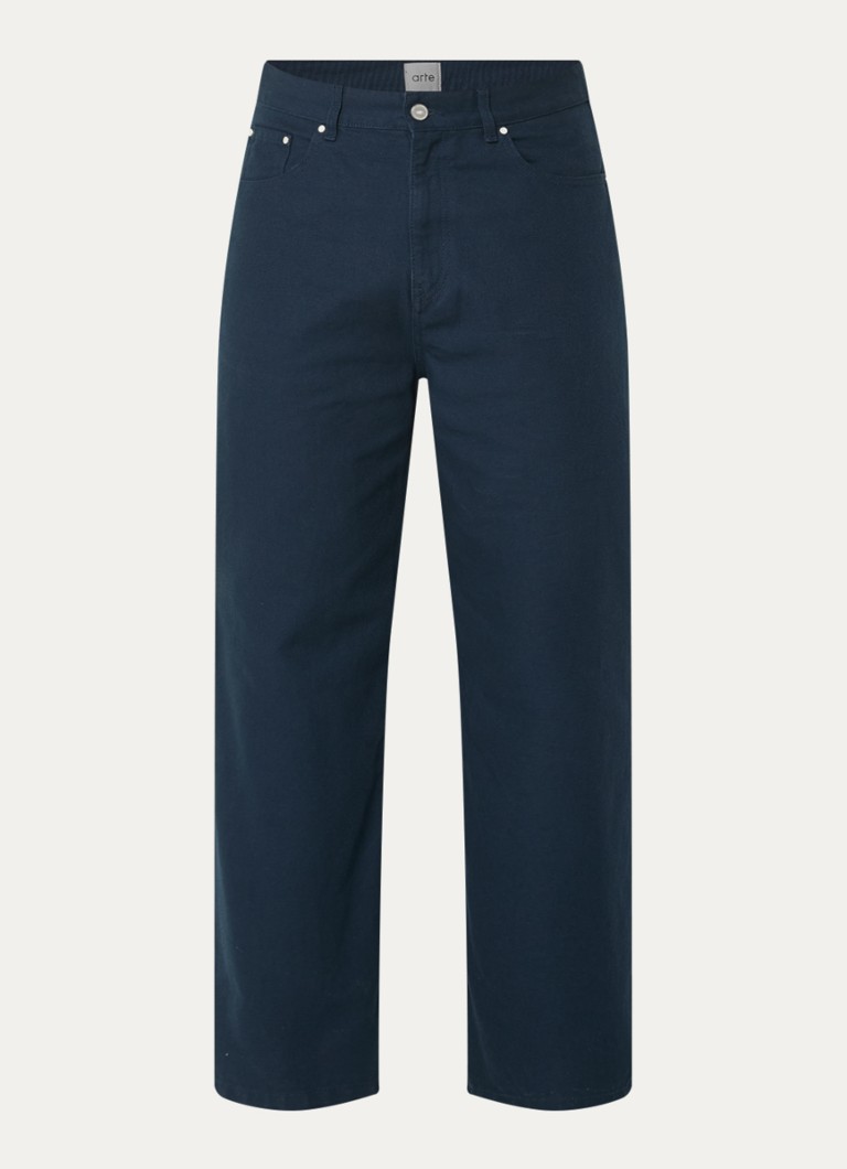 Arte Antwerp Heren Energy loose fit jeans met logo in de kleur Donkerblauw, maat: 36
