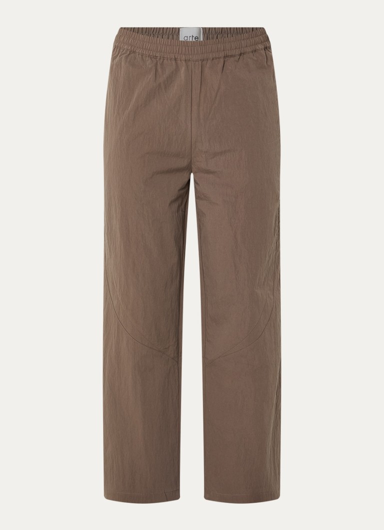 Arte Antwerp Heren Straight fit trackpants met steekzakken in de kleur Bruin, maat: S