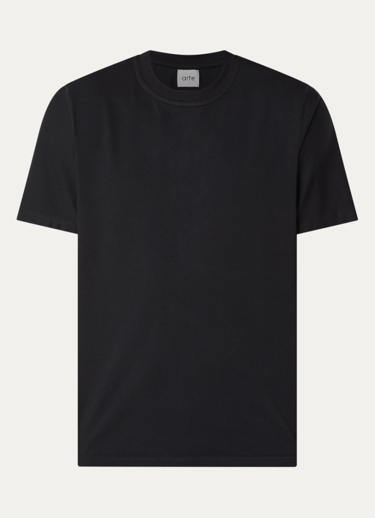 Arte Antwerp Heren Emblem T-shirt met backprint in de kleur Zwart, maat: XL