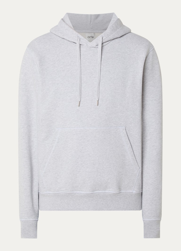 Arte Antwerp Heren Hoodie met backprint in de kleur Grijs, maat: XXL