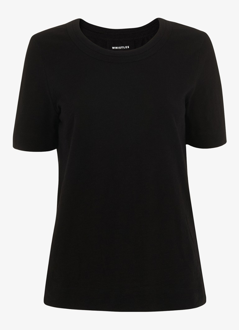 Whistles Dames Rosa T-shirt met stretch in de kleur Zwart