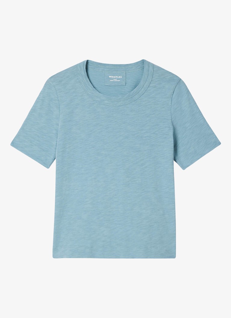 Whistles Dames Rosa T-shirt met ronde hals in de kleur Blauw
