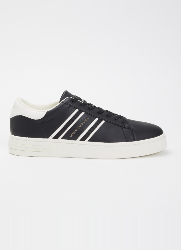 Armani Heren Sneaker met logo in de kleur Zwart