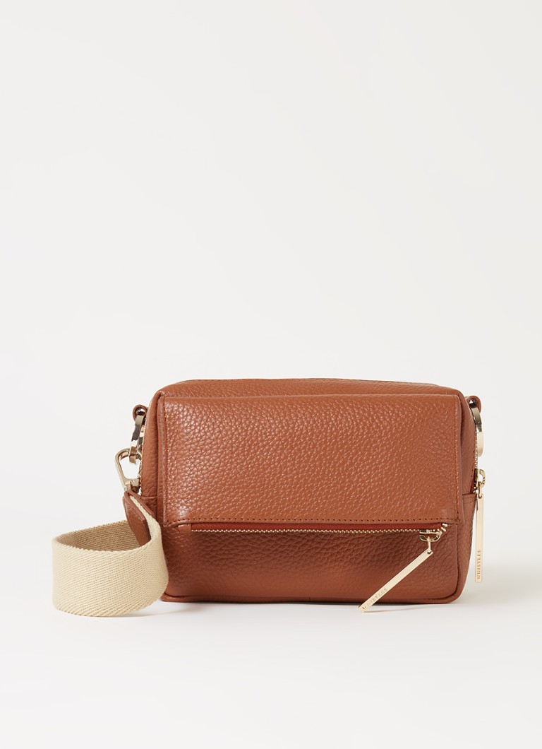 Whistles Dames Bibi crossbodytas van leer in de kleur Bruin