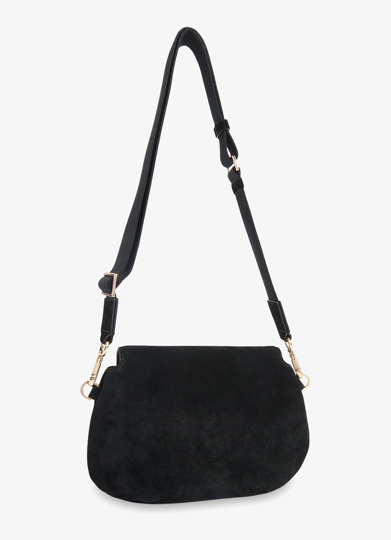 Whistles Dames Crossbodytas van suède in de kleur Zwart