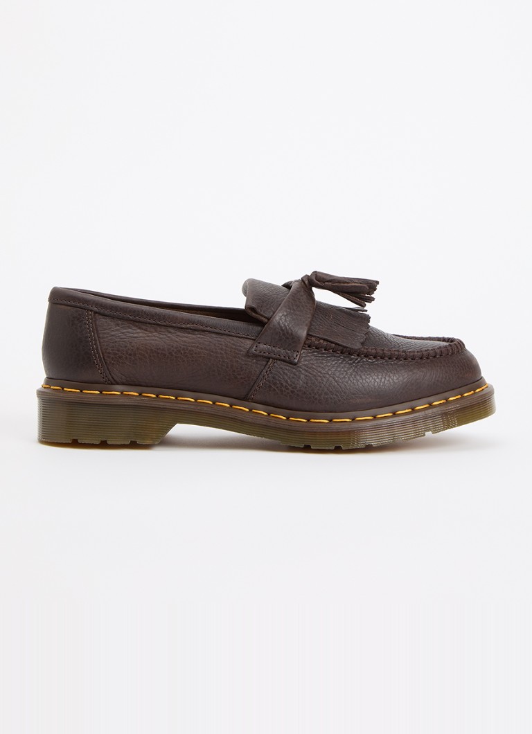 Dr. Martens Heren Adrian YS loafer van leer in de kleur Donkerbruin, maat: 42