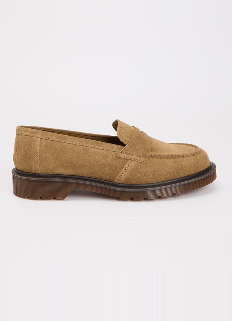 Dr. Martens Heren Delapre loafer van kalfssuède in de kleur Camel, maat: 42