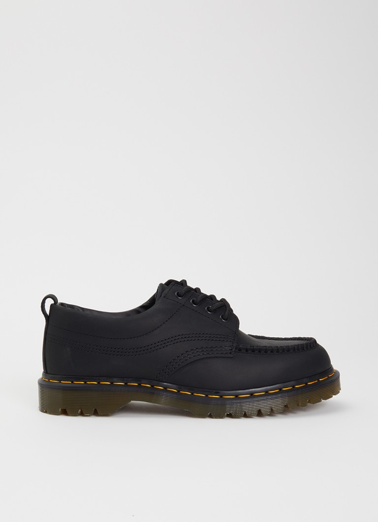 Dr. Martens Heren Lowell veterschoen van leer in de kleur Zwart, maat: 45